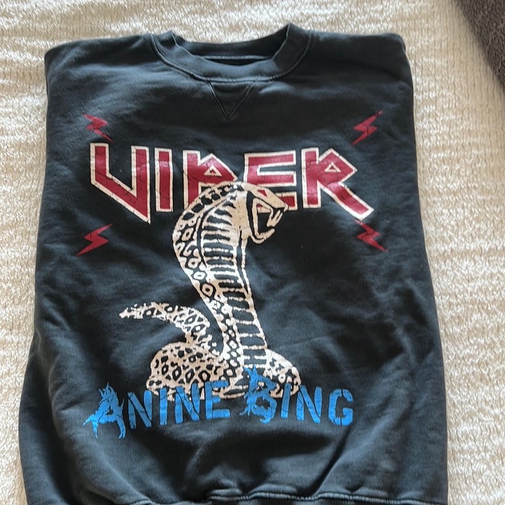 Preowned Rare Anine Bing Viper Sweatshirt